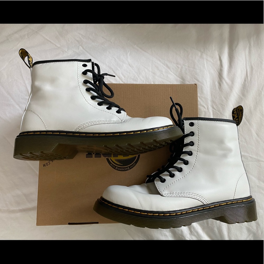 Youth Size White Dr. Martens